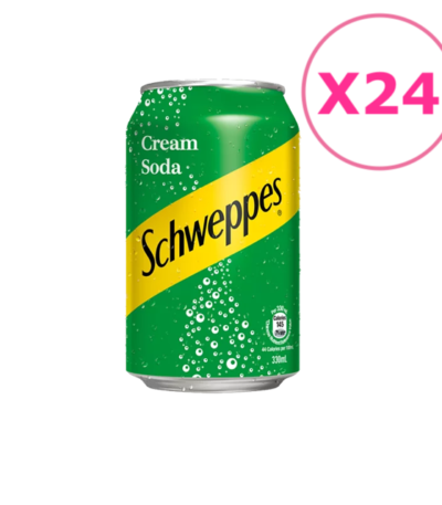 Schweppes 玉泉忌廉汽水【330ml x 24 罐】