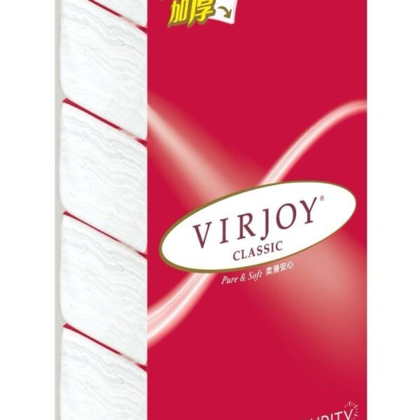 Virjoy 唯潔雅 三層軟抽面紙 紅色軟包 紙巾 (原箱60包) YR368