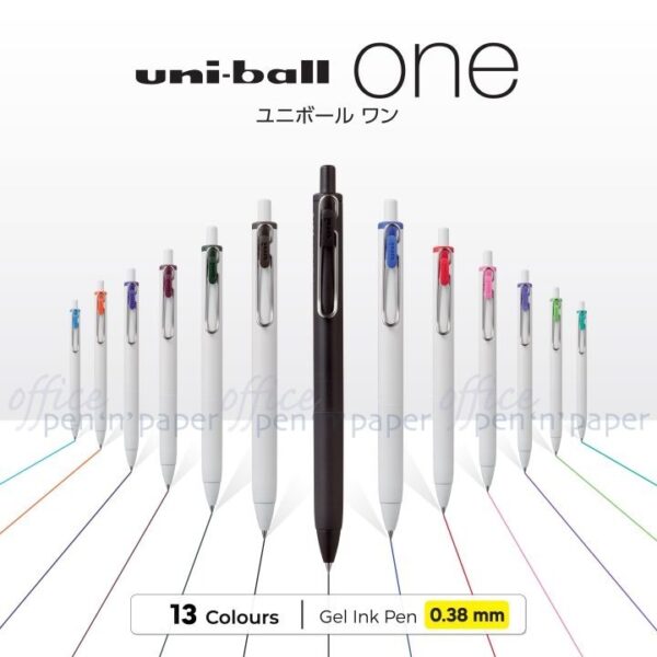 Uni 三菱 uni-ball One 濃色原子筆 0.38mm UMN-S-38- 增強記憶力｜億高公司 EAT-GO