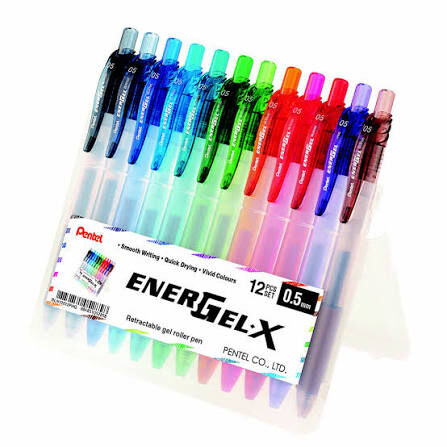 12色套裝Pentel EnerGel-X 啫喱筆 0.5mm｜億高公司 EAT-GO