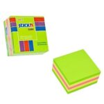 Hopax Stick'n 2” x 2” Post-it Memo (250張-螢光混色) #21534