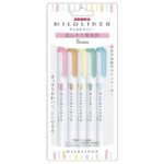 Zebra Mildliner 雙頭螢光筆 5色套裝 WKT7系列｜億高公司 EAT-GO
