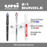 Uni三菱 Vision Lite太空筆送塗改液 0.5/0.8mm UB-200/205｜億高公司 EAT-GO