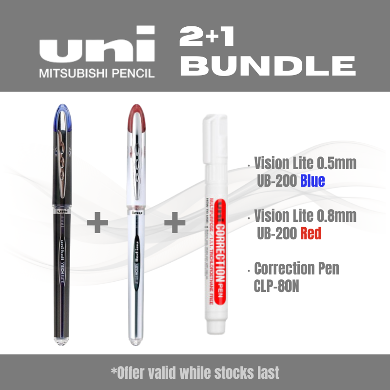 i348p-7dd9cc9a-1-1 Uni三菱 Vision Lite太空筆送塗改液 0.5/0.8mm UB-200/205|億高公司 EAT-GO