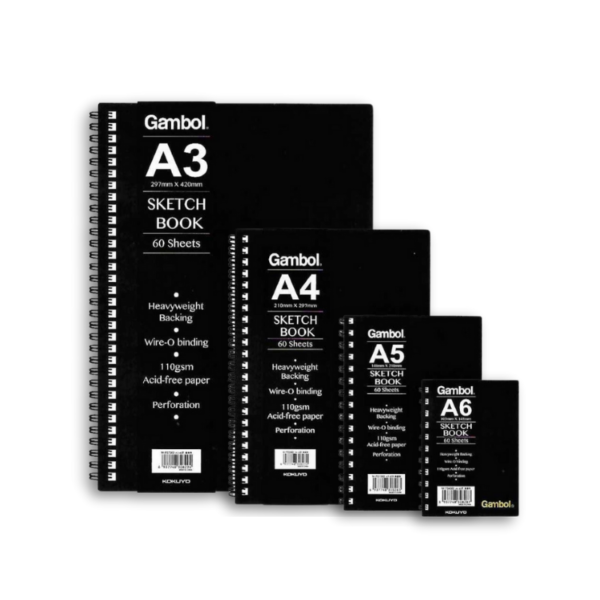 Kokuyo Gambol 雙線圈簿 素描簿/ 畫簿 60頁 110gsm紙｜億高公司 EAT-GO