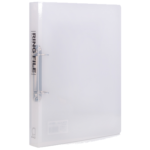 Deli 5381 A4 透明白色膠面文件夾(2孔D型夾/35mm厚)(透明白)｜億高公司 EAT-GO