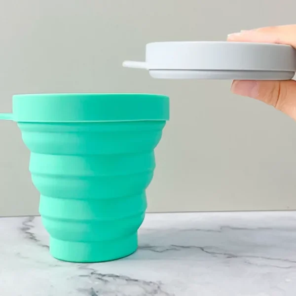 硅膠摺疊口杯 訂造禮品 可印機構Logo