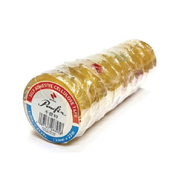 Panfix 不費時 1/2” (25碼) 透明膠紙 (1筒12卷)｜億高公司 EAT-GO