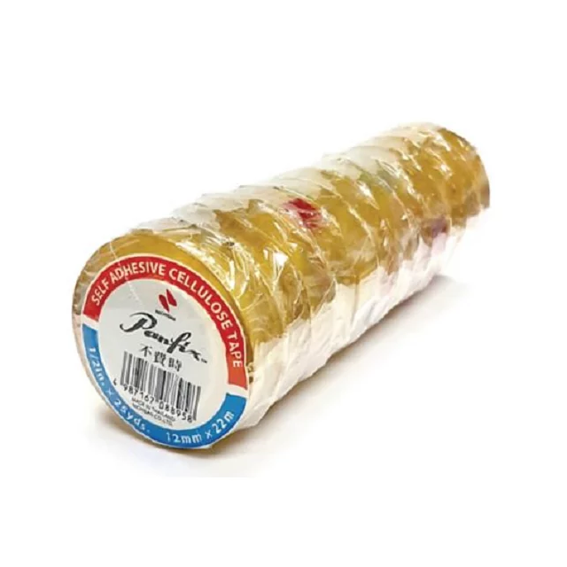 i348p-10a756a6-1 Panfix 不費時 1/2” (25碼) 透明膠紙 (1筒12卷)|億高公司 EAT-GO