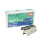 Max 10-1M 釘書釘 5mm 10號書釘 原盒 (20小盒x1000枚)｜億高公司 EAT-GO