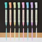 Pentel 粉色毛筆 Milky Brush 8色套裝｜億高公司 EAT-GO