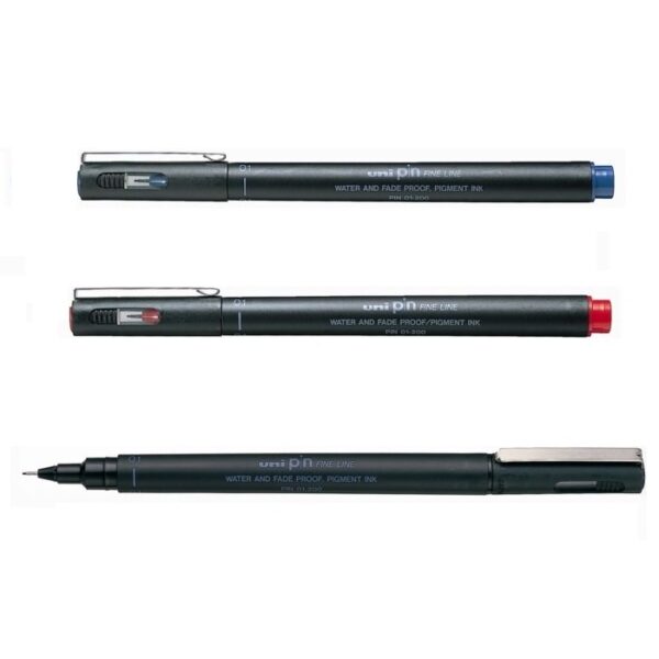 Uni 三菱 Pin Fine Line 耐水性繪圖針筆 0.1/0.2/0.3/0.5/0.8mm - Zentangle 禪繞畫 漫畫勾線 工程繪圖專用｜億高公司 EAT-GO