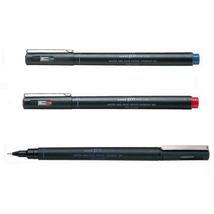 i348p-62c20c2f-1 Uni 三菱 Pin Fine Line 耐水性繪圖針筆 0.1/0.2/0.3/0.5/0.8mm - Zentangle 禪繞畫 漫畫勾線 工程繪圖專用|億高公司 EAT-GO