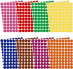 圓形標籤 記號標貼 貼紙 8mm (每包10,000個)｜億高公司 EAT-GO