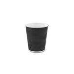 S坑紋3層熱飲紙杯-黑色 (原箱500個) (8/12/16安士)｜億高公司 EAT-GO