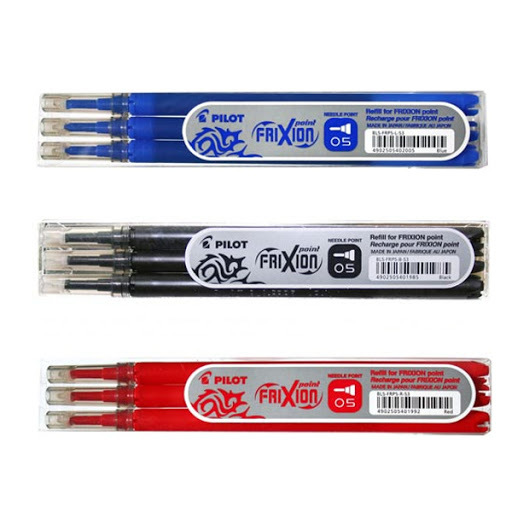 Pilot 按掣擦得甩原子筆芯 0.5mm BLS-FR5 (LFBKRF-30EF) (3支裝)｜億高公司 EAT-GO