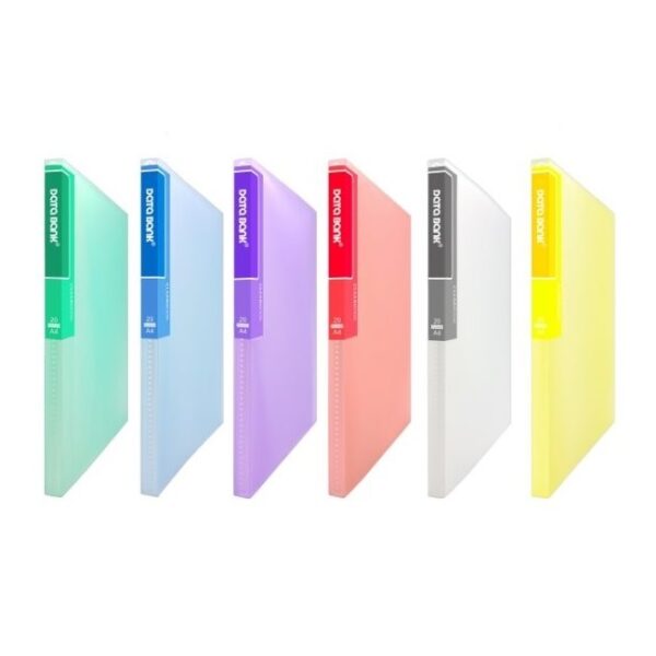 Databank A4 20頁 透明磨沙資料簿 #MT-20CS｜億高公司 EAT-GO