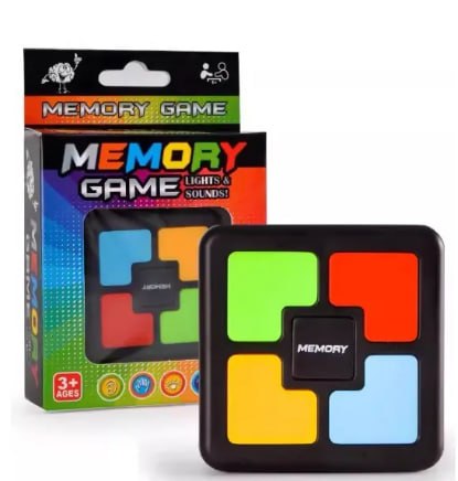 四鍵記憶遊戲機 Memory Game 四色按鈕 6x6cm 便攜 長者記憶力訓練