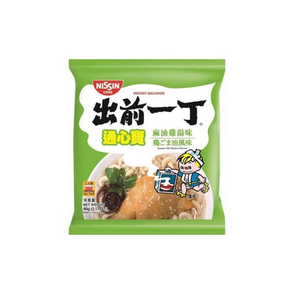 出前一丁 通心寶 麻油雞湯味即食通心粉 90g 包裝正面