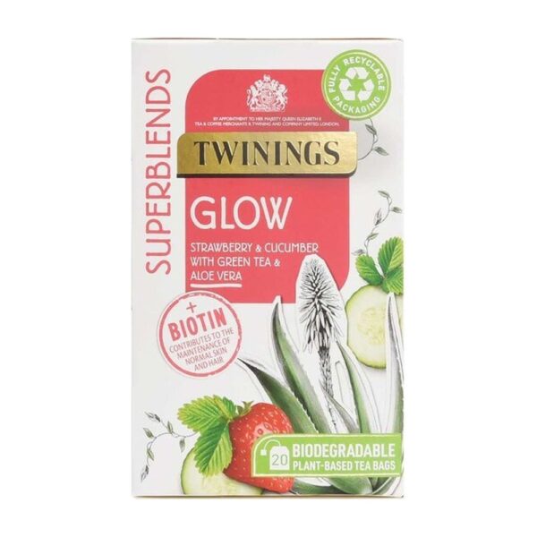 川寧 Twinings Superblends 煥光養顏茶 20 茶包（草莓・青瓜・綠茶・蘆薈）