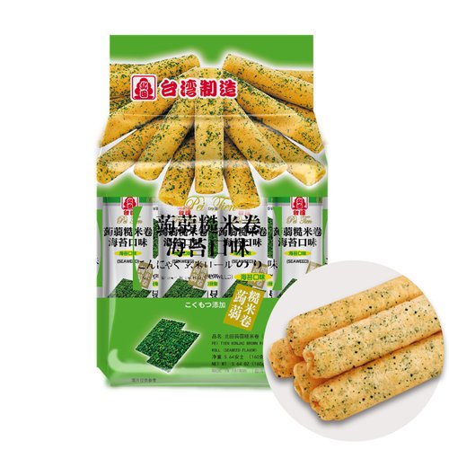 北田蒟蒻糙米捲                                   (海苔口味) 160g - 億高公司 EAT-GO