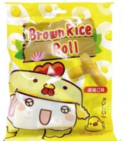 饅頭家族迷你糙米捲                          (蛋黃口味) 140g - 億高公司 EAT-GO