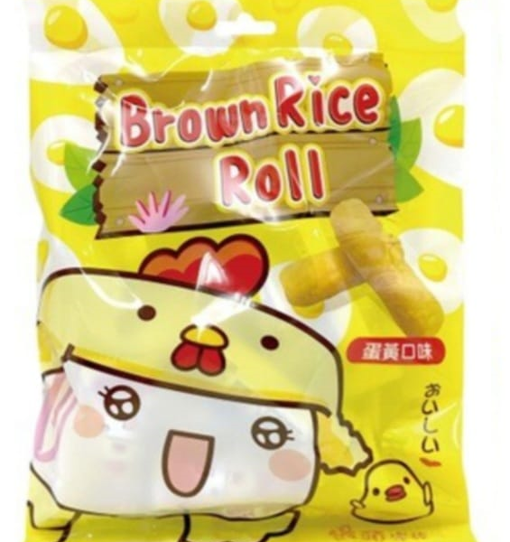 饅頭家族迷你糙米捲                          (蛋黃口味) 140g - 億高公司 EAT-GO