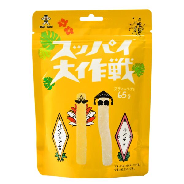 旺旺條狀軟糖－鳳梨及荔枝味 65克